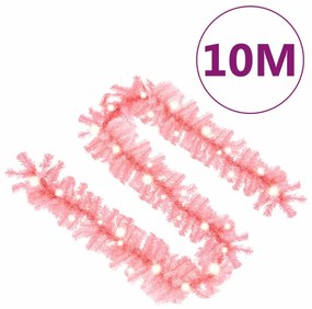 rózsaszín LED-es karácsonyi füzér 10 m