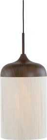 Sötétbarna függőlámpa textil búrával ø 27,5 cm Dania – Light &amp; Living