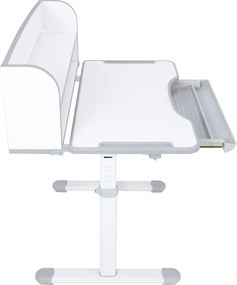 Növekvő íróasztal és szék, szürke/fehér, set ZION