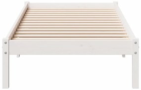 fehér tömör fenyő extra hosszú ágykeret matrac nélkül 80x210 cm