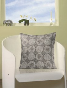 Dekoratív párnahuzat, 40x40 cm, kol. szürke