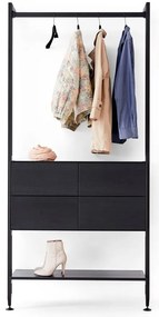 Edge fekete előszoba bútor - Hammel