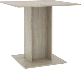 vidaXL sonoma tölgy színű szerelt fa étkezőasztal 80 x 80 x 75 cm