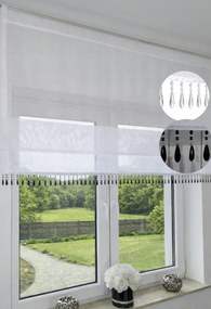 Függöny Modern Panel batiszt roló gyöngyökkel 160x70