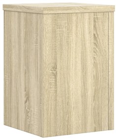 2 db sonoma tölgy szerelt fa növénytartó állvány 25 x 25 x 35cm