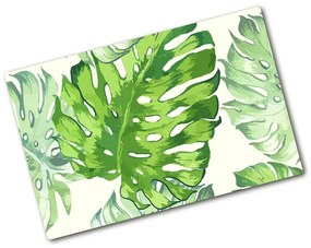 Edzett üveg vágódeszka Trópusi levelek pl-ko-80x52-f-89951925