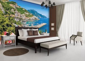 Fotótapéta - Hegyek és festői kilátás a tengerre (152,5x104 cm)