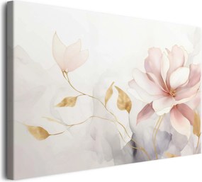 Finom vászonkép Finom akvarell virág dekoráció fehér rózsa