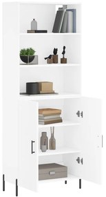 fehér szerelt fa magasszekrény 69,5 x 34 x 180 cm