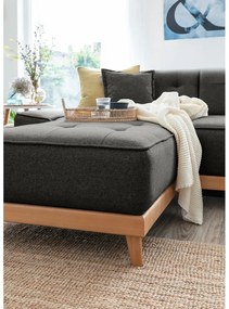 Dazzling Daisy sötétszürke kinyitható U alakú kanapé, jobb oldalas - Miuform