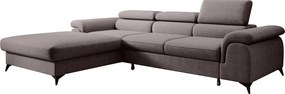 Kihúzható ülőgarnitúra, barna, balos, HORTY ROH