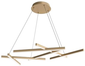 Maytoni MOD016PL-L75MG3K - LED Csillár zsinóron LINE LED/79W/230V arany