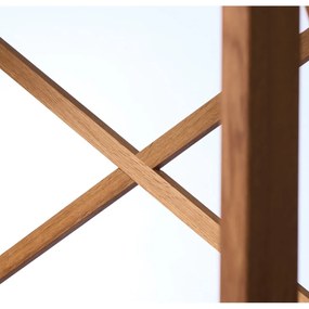 Natúr színű tölgyfa polcos állvány 70x198 cm X-Shelf – Unique Furniture