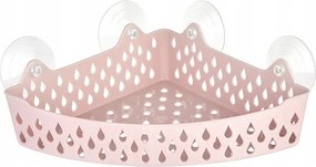 Fali polc, sarokpolc tapadókorongokkal Fehér