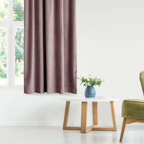 Világosbarna bársony dimout (részleges sötétítő) függöny 140x245 cm Eyelets – Restilo