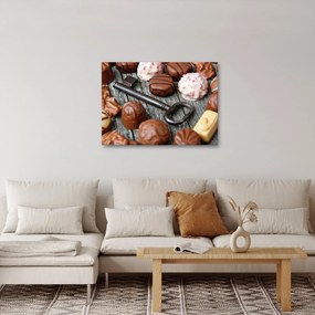 Csokoládé és a kulcs képe (70x50 cm)