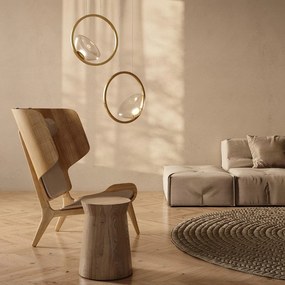 Maytoni modern függeszték moon sárgaréz átlátszó mymod327pl-l5bs3k