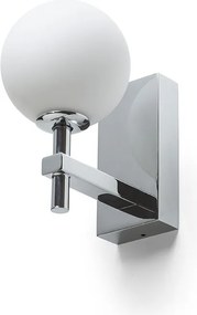 RENDL PEGGY nástěnná chrom/opálové sklo 230V LED G9 6W IP44