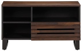barna tömör mangófa TV-szekrény 80 x 34 x 46 cm