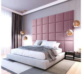 Kárpitozott panel 24 db.  Quadra 240x180 cm (rózsaszín). 1052015