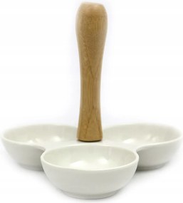 Mártogatós Tál Kerámia Fehér 3