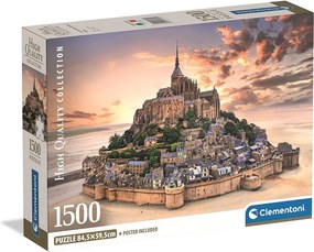 Franciaország Mont-Saint Michel 1500 db-os puzzle Clementoni