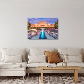 Kép - Bukarest, Románia (üvegen) (70x50 cm)