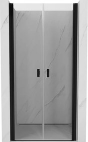 Mexen Mist nyíló zuhanyajtó 100 cm, átlátszó, fekete - 8A7-100-000-70-00