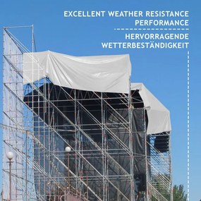 JAGO Ponyva 650 g/m² alumínium háló  5 x 8 m fehér