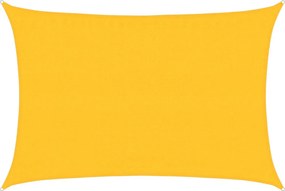 vidaXL sárga négyszögletű HDPE napvitorla 160 g/m² 3,5x5 m