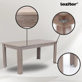 Lola 6+1 étkező garnitúra fekete-yorki tölgy