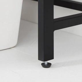 Fürdőszobai polc RENARO barna/fekete