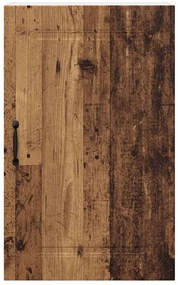 Fali konyhaszekrény polcokkal Öreg fa 50 x 31 x 80 cm Faanyag