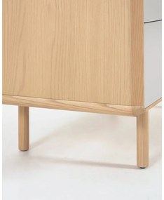 Szürke-natúr színű éjjeliszekrény Anielle – Kave Home