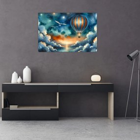 Kép - Repülés az éjjeli ég alatt (90x60 cm)
