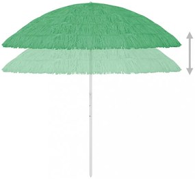 zöld hawaii stílusú strandnapernyő 300 cm
