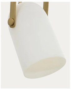 Fehér függőlámpa üveg búrával ø 14 cm Reisy – Kave Home