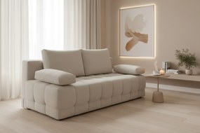 Tuko kinyitható kanapé tárolóval - bézs Freya 210.03 dzsörzé