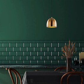 Bronzszínű függőlámpa fém búrával ø 17 cm Mugo – Opviq lights