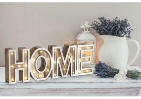 Globo 29975 - LED asztali lámpa HOME 28xLED/0,06W/3xAA nyárfa