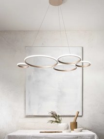 Ondaluce - LED dimmelhető kábelen függő csillár POIS LED/60W/230V aranyszínű