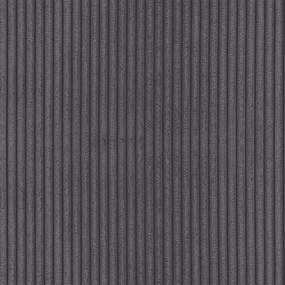 Sötétszürke kordbársony sarokkanapé (jobb oldali-heverő résszel) Merid – Ropez