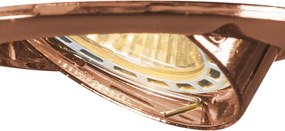 Okos süllyesztett spotlámpa réz dönthető, Wi-Fi GU10-zel - Edu