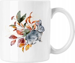 Őszi Nyúl Művészeti Bögre Fehér 330ml