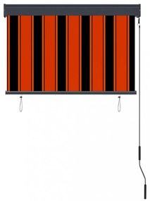 narancssárga és barna kültéri roló 100 x 250 cm