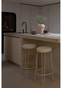 Krémszínű kárpitozott bárszék (ülésmagasság 73 cm) Alice – Light &amp; Living