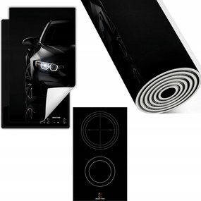 Indukciós Védőszőnyeg Konyhapult 30x52 fekete autó