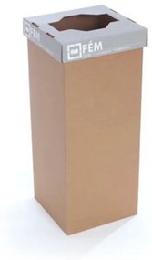 Szelektív hulladékgyűjtő, 50 l, RECOBIN Office, szürke (URE005)