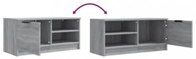 szürke sonoma színű szerelt fa TV-szekrény 80 x 35 x 36,5 cm