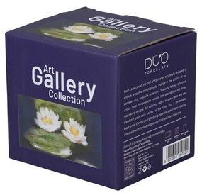 Monet porcelán öblös teás bögre fém szűrővel - 430 ml - Vízililiom